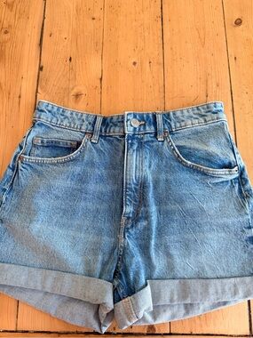 Zara Light Blue Denim Jean Shorts